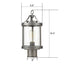 San Severo Vintage Outdoor Pole Light Seeded Glass Post Lantern Light Fixture